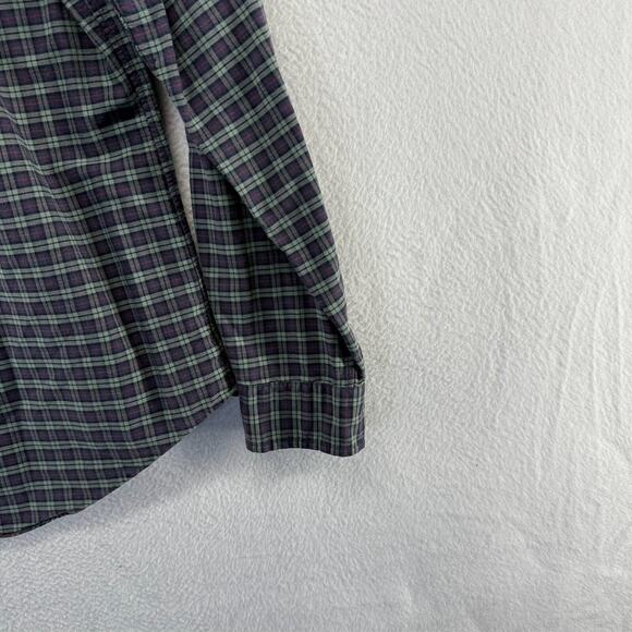 Ralph Lauren Shirt Men's Large Green Colorful Plaid Pony Logo Oxford Preppy OCBD - Picture 11 of 12